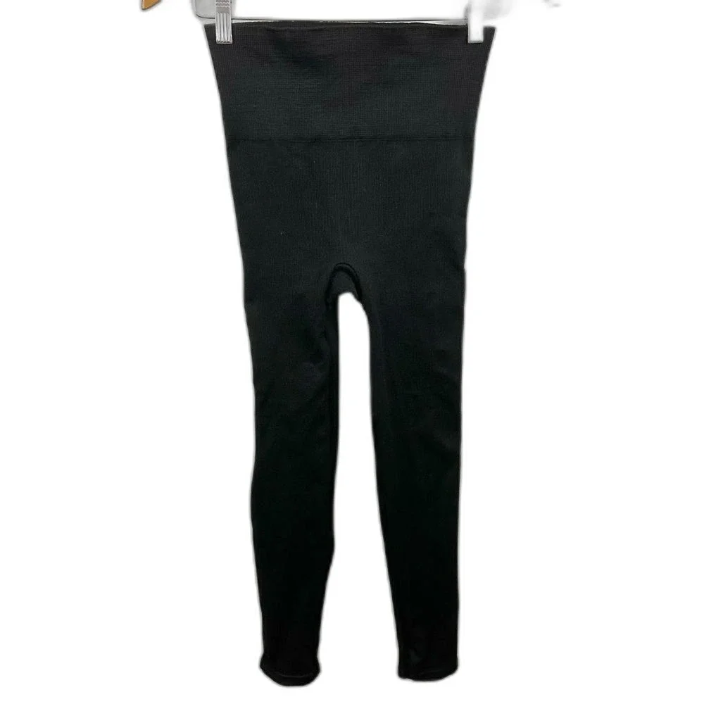 SPANX Black Look-At-Me Leggings Size Large - Picture 3 of 14